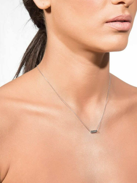 Silber Damen Halskette 925 Love Kl21200119