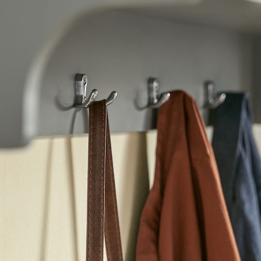 Entry Furniture with Hanger Gray 100x35x24.7cm
