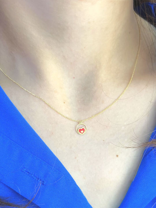 Necklace Chain Gold 14K Enamel Nk_χκ4906