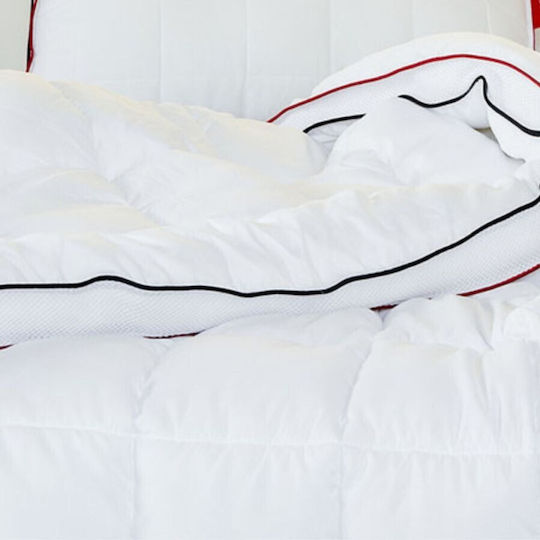Cottonbox Pilotă Single cu Umplutură Microfiber 155x215cm Alb 300 g/mp²Gsm