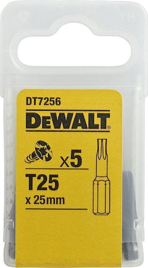 DEWALT Set 5 Schraubendreher-Bits Torx