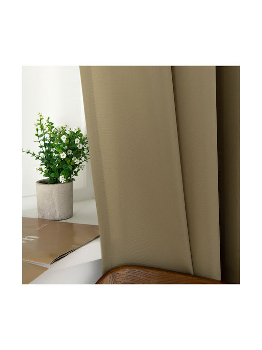 Beauty Home Green Curtain with Grommets 140x270cm