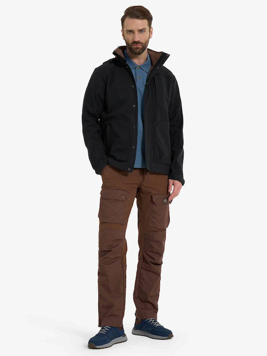Winter Jacket Softshell Waterproof and Windproof Black