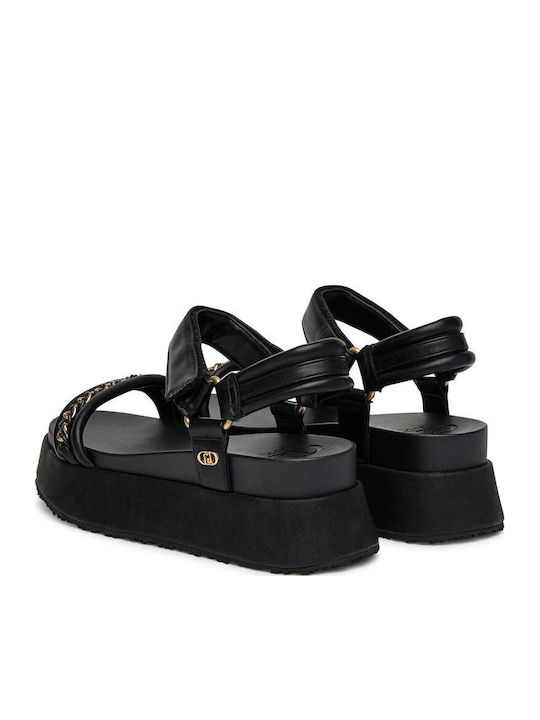 Frida Women's Flat Sandals in Black Color