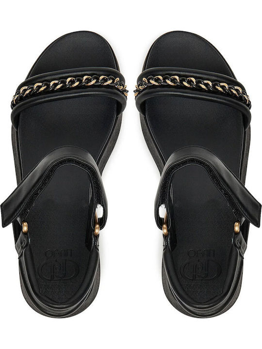 Frida Women's Flat Sandals in Black Color