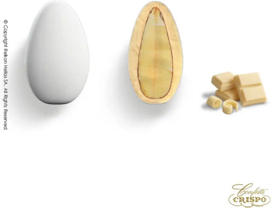 Confetti Crispo Snob Classic Jordan Almonds White 1000gr