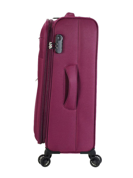 Forecast Medium Burgundy Travel Suitcase with 4 Wheels Height 66cm