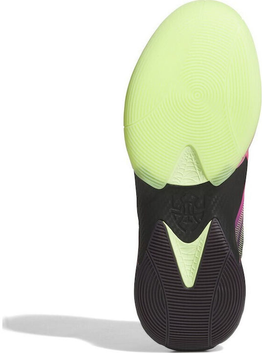 D.O.N. Issue 7 Χαμηλά Μπασκετικά Παπούτσια Aurora Black / Lucid Pink / Hi-res Yellow