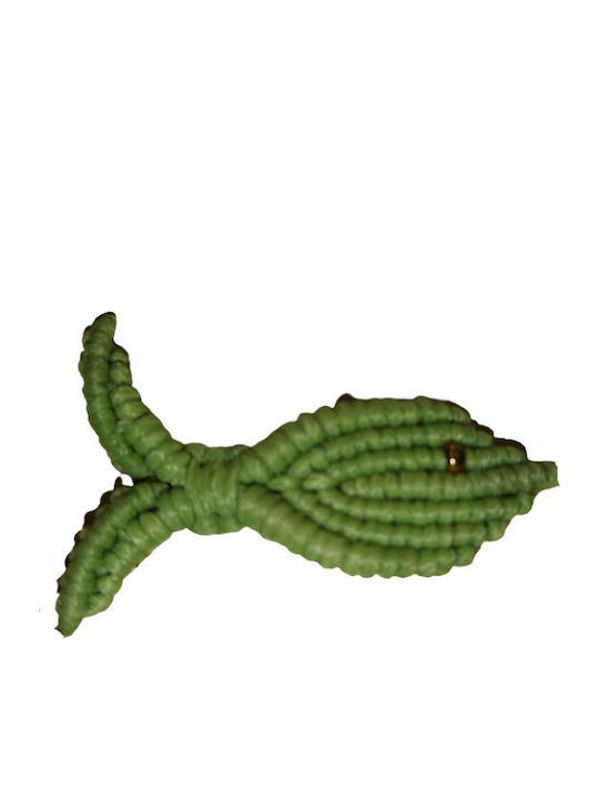 Βραχιόλι Τεχνική Macrame Λαχανί Ψαράκι