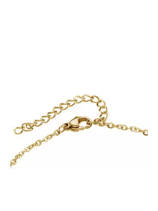 Steel 316L Gold Anklet Chain Art 03706