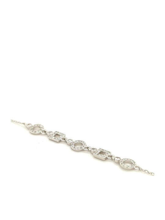 Damenarmband Zirkon Silber 925°
