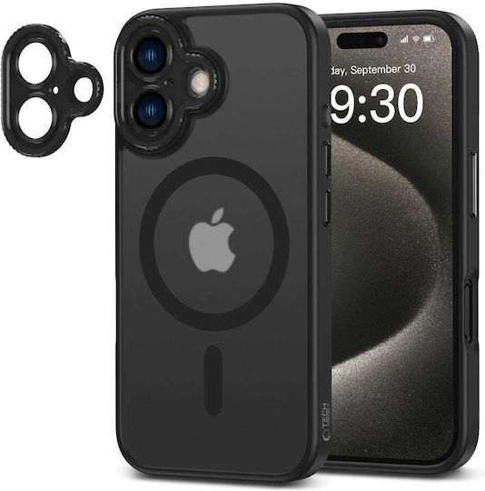 Tech-Protect Задна корица Силикон / Пластмаса Прозрачен (iPhone 16)