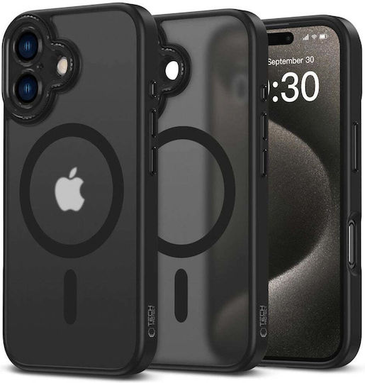 Tech-Protect Задна корица Силикон / Пластмаса Прозрачен (iPhone 16)