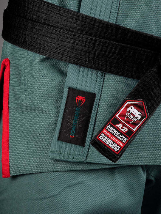 Venum Contender Men's Brazilian Jiu Jitsu Uniform Green