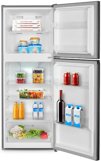 Inventor Ψυγείο Δίπορτο 197lt Total NoFrost Υ143xΠ55xΒ56εκ. Inox DPC143NFI