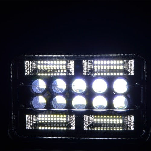 Set 2 Foxmag24 Led Spotlights 192w Suv Atv Tractor Jeep 2 Beam