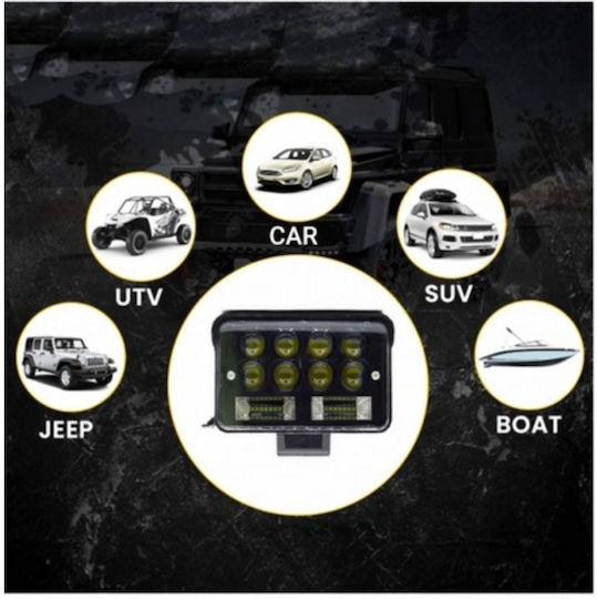 Set 2 Foxmag24 126w Led Projectors Suv Atv Tractor Jeep 2 Phases