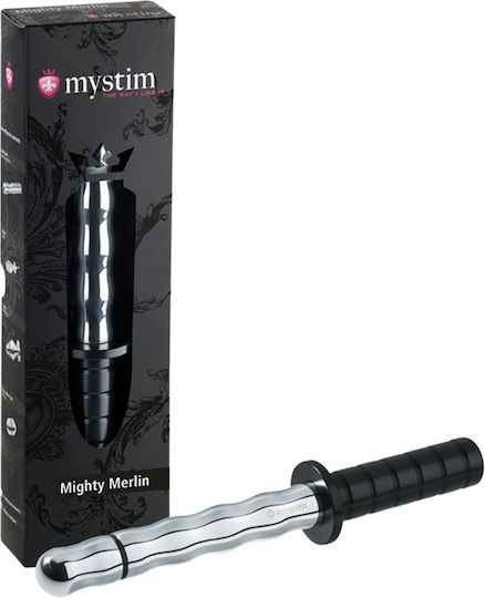 Mystim Mighty Merlin για Ηλεκτροδιέγερση σε Ασημί Χρώμα