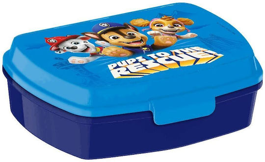 Kids Licensing Πλαστικό Παιδικό Δοχείο Φαγητού Paw Patrol 0.5lt Μπλε 22 x 8 x 8εκ.