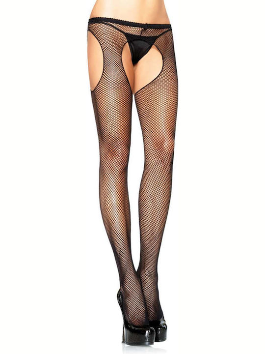 Leg Avenue 1402 Fischernetz Strumpfhose Sexy Καλσόν Schwarze