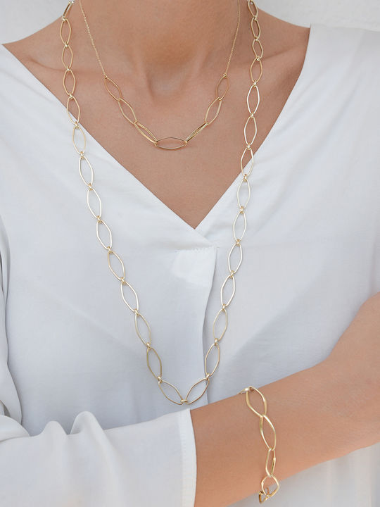 Βραχιόλι Χρυσό 14κ Fashion Blogger Elite