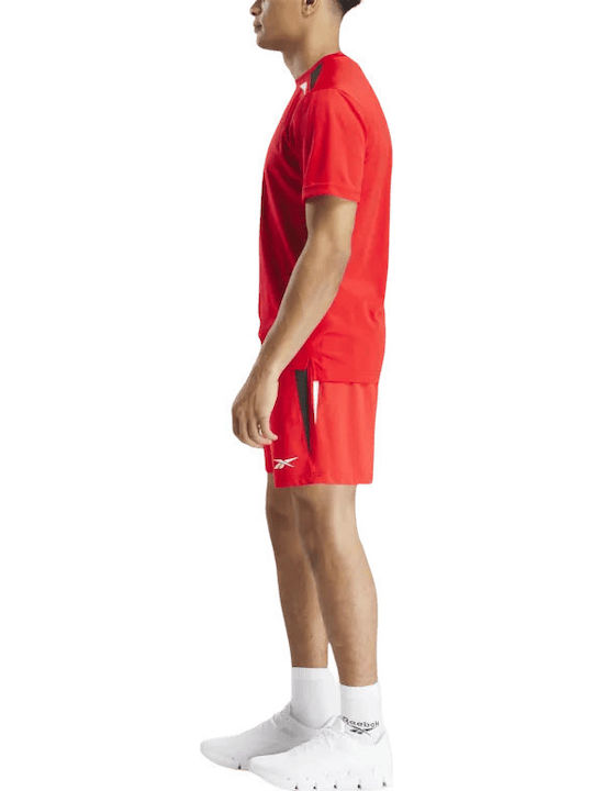Men's Athletic Shorts Vector Red
