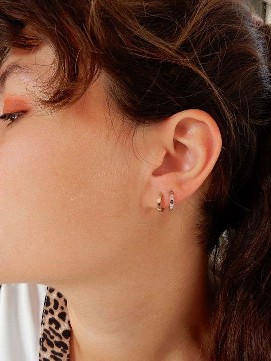 Art D Earrings Hoops Gold 14K Ade-307g