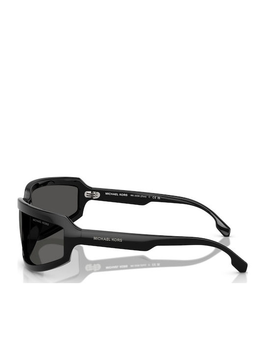 Michael Kors Zion Unisex Ochelari de soare cu Negru Cadru și Negru Lentilă