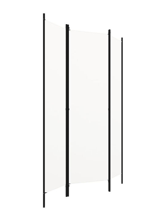 vidaXL Decorative Room Divider Metal with 3 Panels 150x180cm