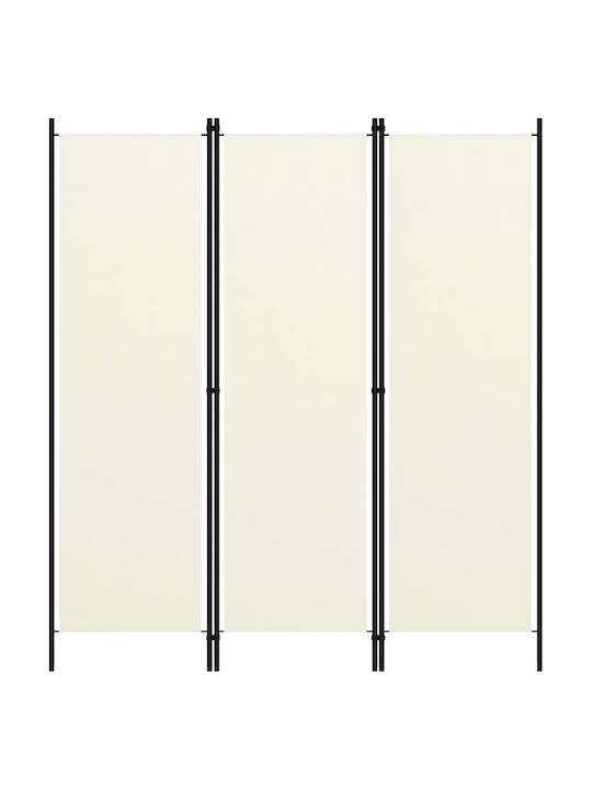vidaXL Decorative Room Divider Metal with 3 Panels 150x180cm