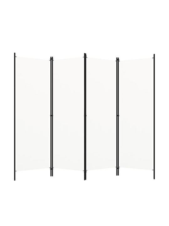 vidaXL Decorativ Paravan Metalic cu 4 Panouri 200x180cm