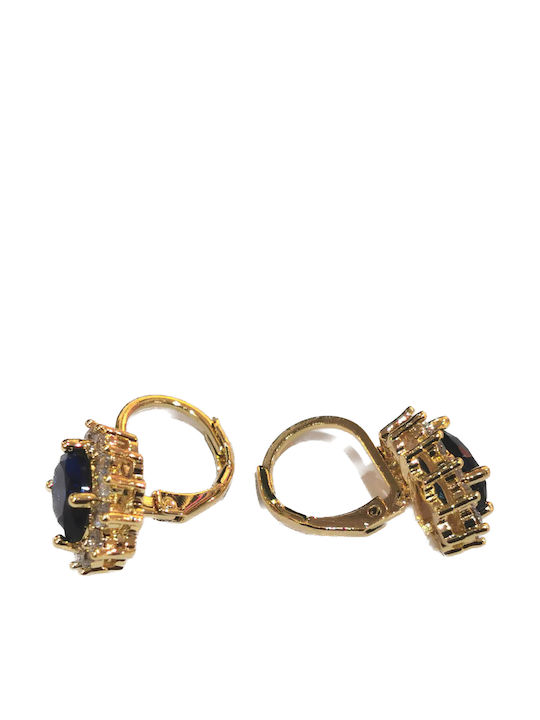 Black Blue Diamond Earrings Black Blue Diamond Earrings