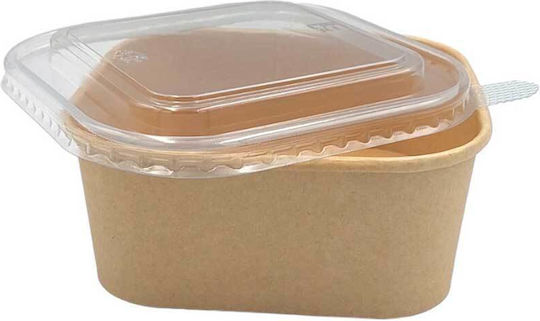 Σκεύος Φαγητού Kraft Τετράγωνο 1200ml 50τμχ