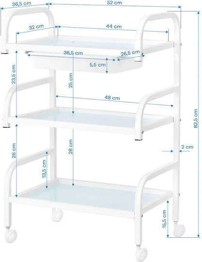 Beauty Roll Hair Salon Maintenance Cart