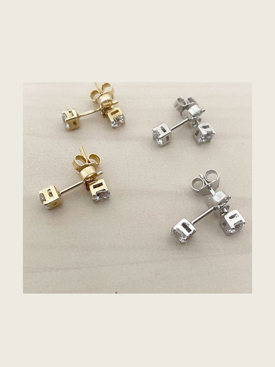 Cercei Platină 14k Simplu