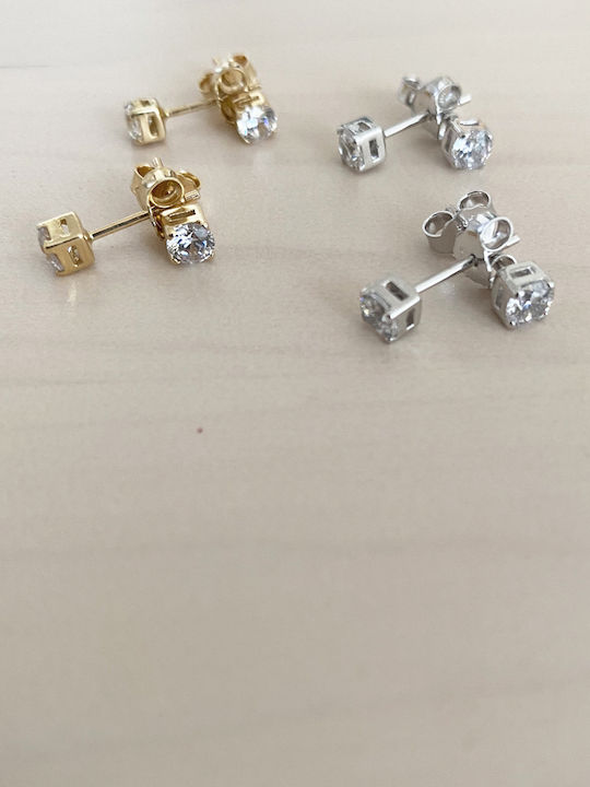 Cercei Platină 14k Simplu
