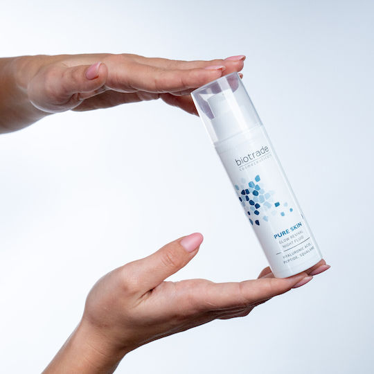 Biotrade Pure Skin Glow Възстановяваща и Хидратантна 72-Часова Лека Нощна Кремове за Лице с Хиалуронова Киселина и Пептиди 50ml