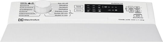 Electrolux Πλυντήριο Ρούχων Άνω Φόρτωσης 6kg με Τεχνολογία Ατμού 1200 Στροφών EW2TN25262P