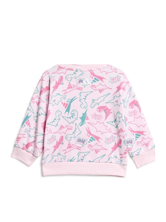 Kinder Trainingsanzüge Mit Bluse Rosa 2Stücke Sweat