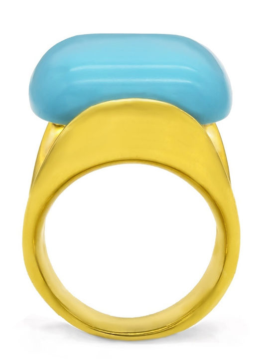 Gold Türkis Ring 18 Karat Dαχ00450