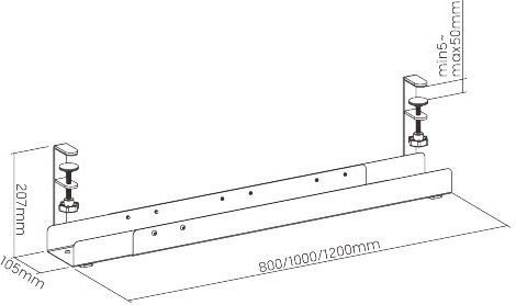 Brateck Στήριγμα Καλωδίων (CC11-9A) 1τμχ