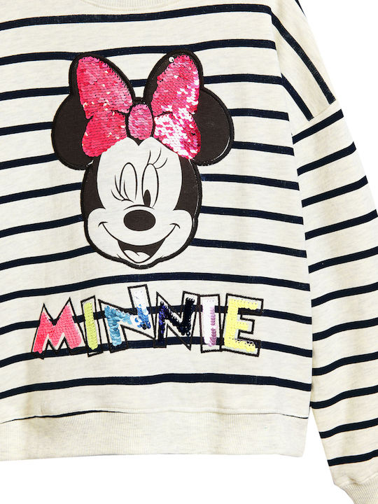 Παιδικό Φούτερ White Minnie Flowers