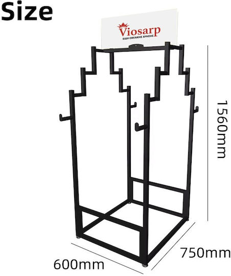 Viosarp Blumentopfständer Metall 60cmx75cmx150cmcm.