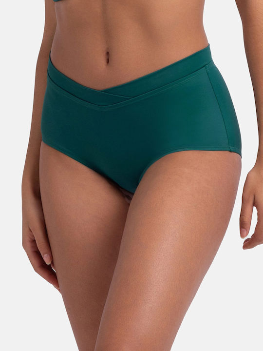 Bikini Slip Hohe Taille Green