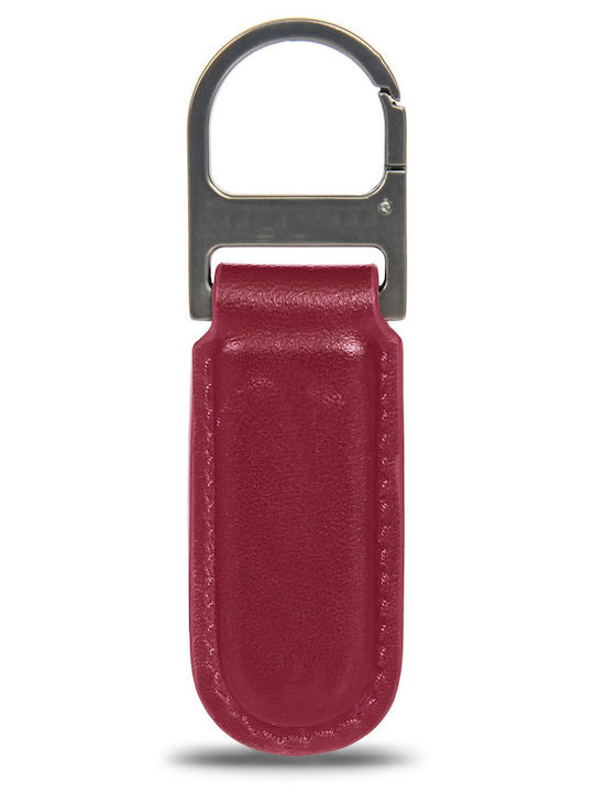 Porsche Design Μπρελόκ Keyring Leather Oval Carmine Red Porsche Design Μπρελόκ Keyring Leather Oval Carmine Red