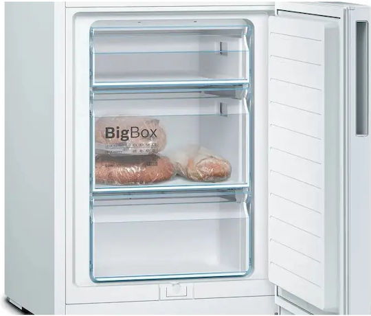 Bosch Ψυγειοκαταψύκτης 308lt Υ186xΠ60xΒ65εκ. Λευκός KGV362WEAS