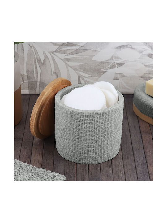 Atmosphera Cotton Holder made of Resin Gray