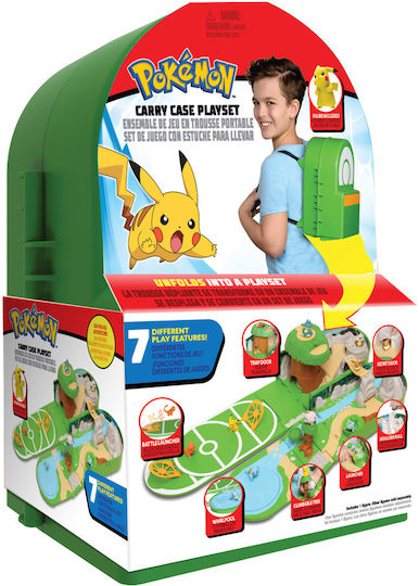 Jazwares Πίστα Μάχης σε Σακίδιο Μεταφοράς Pokemon για 4+ Ετών (Διάφορα Σχέδια) 1τμχ