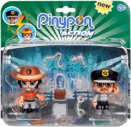 Giochi Preziosi Pinypon Cowboy & Police Officer for 4+ Years 7cm
