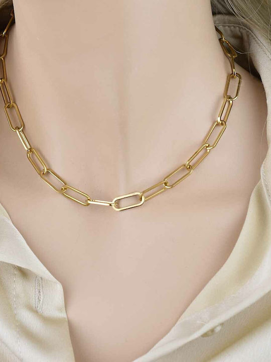 Goldjewels Αλυσίδα Λαιμού Επιχρυσωμένη από Ατσάλι Goldjewels Αλυσίδα Λαιμού Επιχρυσωμένη από Ατσάλι